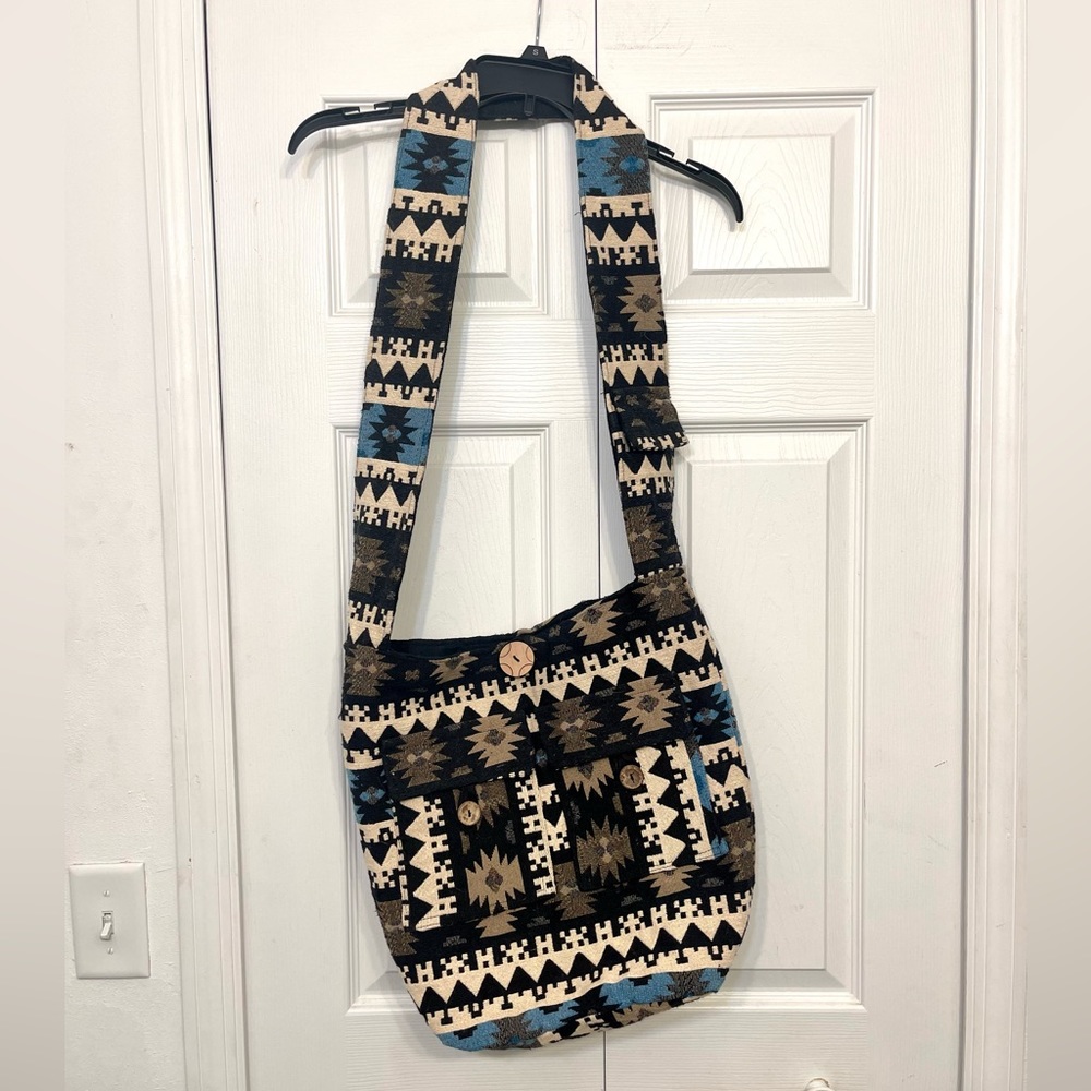 Tribe Azure Boho Crossbody Bag